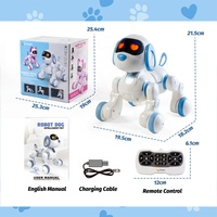 Juguete de Perro Robot Eléctrico Interactivo Inteligente, Programable, de Plástico, Simulación Electrónica, Control Remoto, para Niños, Perfecto