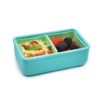 Boîte à bento en silicone Waker Manufacturers avec compartiments amovibles, boîte à lunch personnalisée sans BPA