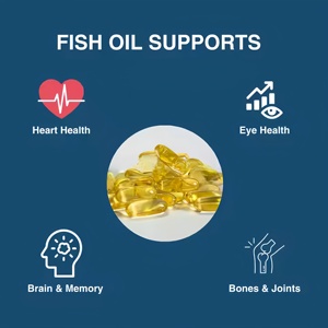 OEM/ODM Gels mous à l'huile de poisson de haute mer Naturals <span class=keywords><strong>Omega3</strong></span> 6 9 Capsules avec vitamines EPA et DHA pour adultes - Product Image 6