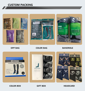 Bán Buôn Tốt Nghiệp Cao Đầu Gối Nylon Polyester Spandex Cộng Với Kích Thước Nén Vớ 1520 <span class=keywords><strong>Mmhg</strong></span> Cho Nam Giới Phụ Nữ - Product Image 6