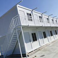 Casa Contenedor Prefabricada, Edificio Modular Moderno para Oficinas, Centro Comercial, Hotel, Hermosa, Duradera, Impermeable, Resistente al Fuego, Tienda