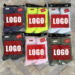 4 जोड़े थोक यूनिसेक्स उच्च गुणवत्ता वाले कपास के चालक दल के एक कार्ड को मोजे फैशन कैजुअल टोरी का एकमात्र ब्रांड स्पोर्ट्स मोजे - Product Image 1