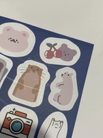 Pegatinas Redondas Transparentes Adhesivas Personalizadas a Prueba de Agua con Código QR y Logotipo
