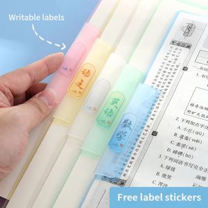 Large Capacity A3 Folding Rotating Side Open PP Rod <b>Clip</b> Folder Universal Test Paper Sorting Storage Organzied for Students - Product Image 3