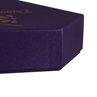 Boîte de rangement pour bijoux personnalisée en forme de diamant, coffret d'emballage pour boucles d'oreilles