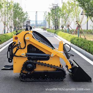 Mini-chargeuse compacte sur chenilles de type crawler, jaune, multifonction - Product Image 5
