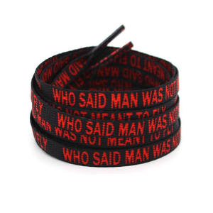 Yrunfeety 플랫 OEM 신발 레이스 100-180CM 사용자 정의 로고 NK 신발 끈에 대 한 인쇄 신발 끈 8MM 운동화 Shoestrings - Product Image 4