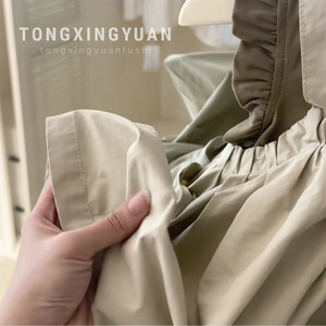 Tongxingyuan Girls' Summer Overall Dress Set Breathable Thin Pants Style Baby Clothing - Product Image 1