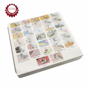 Ensemble de <span class=keywords><strong>32</strong></span> <span class=keywords><strong>pieds</strong></span> <span class=keywords><strong>presseurs</strong></span> de haute qualité et pratiques avec manuel d'instructions en anglais pour un transport et un rangement faciles - Product Image 5