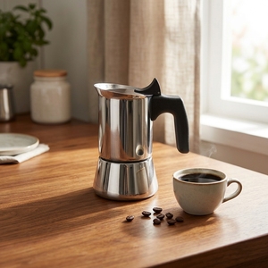 HIGHWIN <span class=keywords><strong>Caffettiera</strong></span> Moka in <span class=keywords><strong>Acciaio</strong></span> <span class=keywords><strong>Inox</strong></span> per Espresso Italiano Moderno, <span class=keywords><strong>2</strong></span>/4/6/10 <span class=keywords><strong>Tazze</strong></span>, Vendita all'Ingrosso - Product Image 1