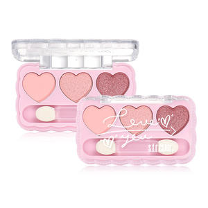 Nouveau arrivé 4 couleurs Option fard à paupières pêche en forme de coeur rose fin brillant paillettes longue durée imperméable fard à paupières en gros - Product Image 2