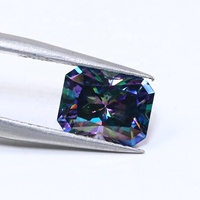 Pierres de Moissanite en vrac de différentes couleurs 1ct 2ct 3ct Vert Rose Blanc Bleu Taille Radiant Pierres précieuses en Moissanite