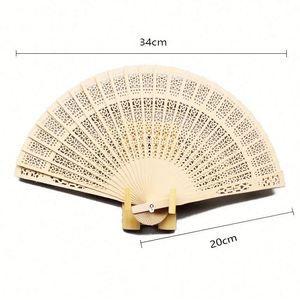 Abanico Portátil de Bambú Español Ecológico Tallado a Mano para Decoración de Negocios y Hogar, Idea de Regalo Corporativo - Product Image 2