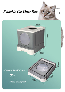 Litière <span class=keywords><strong>pliable</strong></span> <span class=keywords><strong>pour</strong></span> <span class=keywords><strong>chat</strong></span>, <span class=keywords><strong>toilette</strong></span> en plastique, nouveau Design, livraison gratuite - Product Image 4