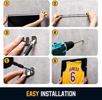 Cadre photo murale type boîte à ombre pour maillots de sport (basketball, football, rugby)