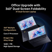SOYEER X1 Laptop ganda Intel Core i7 1255U, Notebook komputer bisnis layar IPS 14 inci RAM 16GB SSD 1TB