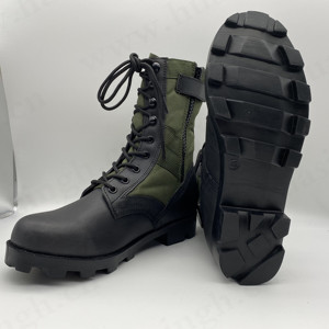 LXG, גופר פנמה outsole ירוק בד + עור combat סגנון טקטי ג 'ונגל מגפי עם צד רוכסן - Product Image 4