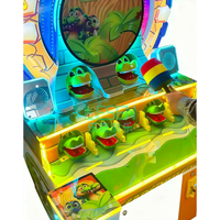 Machine de jeu de compétences à marteau pour enfants Crocodile Hub, en promotion, pour parcs d'attractions, avec système de récompense par jetons et pièces