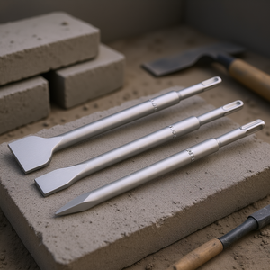 Ensemble de 3 burins SDS Plus pour travaux de béton et de maçonnerie - Product Image 3