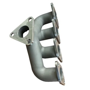 جودة عالية مخصصة 3D الطباعة الألومنيوم الفولاذ المقاوم للصدأ المعادن العادم مشعب للسيارات/دراجة نارية أجزاء - Product Image 2