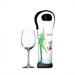 Manchon isotherme en néoprène pour bouteille de vin, idéal pour la sublimation, pour Noël – Vente chaude - Product Image 3