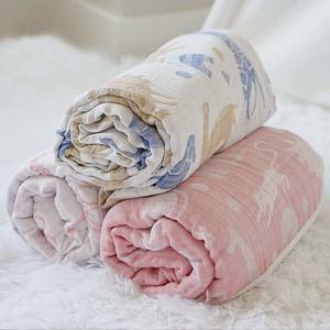 <span class=keywords><strong>Couverture</strong></span> d'emmaillotage pour bébé en mousseline à imprimé floral super douce personnalisée - Product Image 1