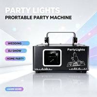 Lumière laser de fête RGB 45W, faisceau laser rouge et vert, effet de scène, DMX Auto Sound pour fête, mariage, certifié CE FCC RoHS