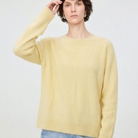 Vente en gros de nouveaux pulls en cachemire et en laine pour femmes, col rond, pull polyvalent en tricot