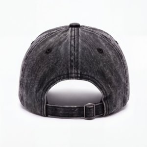 Gorra de Béisbol Vintage con Logotipo Personalizado, 6 Paneles, Efecto Desgastado, Apliques Deshilachados, Bordado Chenille Lateral, Proveedor de Gorras - Product Image 5