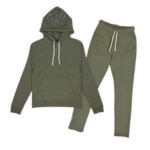 Survêtement à capuche surdimensionné en coton 100% de haute qualité pour homme, survêtement décontracté pour homme, streetwear pour l'hiver - Product Image 1