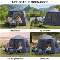 Nouvelle tente de camping gonflable, imperméable, ouverture automatique, quatre saisons, ultra légère, pliable, portable, une chambre pour