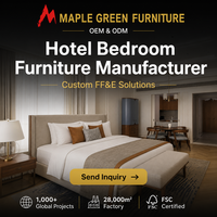 Minimalistisches Modernes Hotel-Schlafzimmer-Möbelset Maßgefertigtes Massivholz-Design Hotelzimmer-Möbel 5-Sterne-Luxus-Hotel-Lieferant