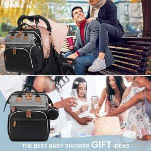 Échantillon gratuit : Sacs à langer de voyage tendance avec matelas à langer et étui pour sucette, sacs à langer multifonctionnels pour bébé en gros - Product Image 4