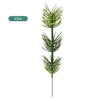 Vente en gros de brins d'aiguilles de pin artificielles en PE pour Noël, personnalisables en taille, décoration de sapin de Noël pour cadeau de fête