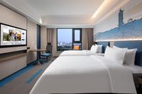 Ensemble de meubles de chambre à coucher personnalisés de style moderne Hampton by Hilton, en bois massif, écologique, durable, avec tête de lit pour lit king-size/full-size