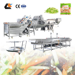 Machine à laver la laitue romaine et les épinards en acier inoxydable 304, coupe-salade, machine d'emballage de salades, ligne de blanchiment et de congélation des épinards - Product Image 5