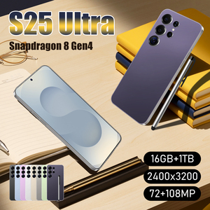 卸売オリジナルS25ウルトラスマートアンドロイド15システム搭載携帯電話 16GB+1TBロック解除済みSペン デカコアCPU HD画面 4G WIFI携帯電話 - Product Image 1