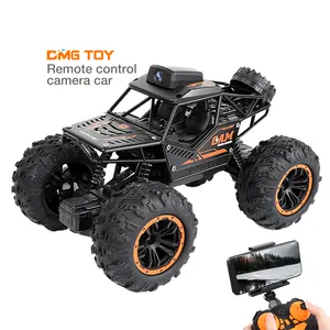 Veículo off road com tração nas quatro rodas, com controle remoto, presente de retorno de aniversário para crianças, brinquedo para meninos, mini carro com câmera