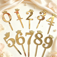 Personalisierter Maßgefertigter Tortenaufsatz Spiegel Gold Silber Acryl Kuchendekoration für Geburtstag Hochzeit Babyparty Partyzubehör