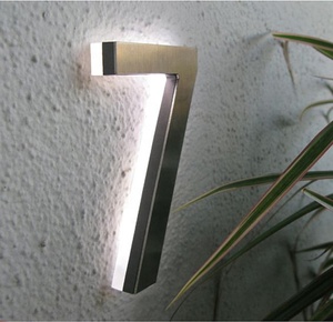 <strong>House</strong> <strong>Number</strong> Plates Led Blank Outdoor <strong>House</strong> <strong>Numbers</strong> with Light Acrylic <strong>House</strong> <strong>Number</strong> Sign - Product Image 3