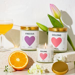 Bougie parfumée en forme de cœur pour la fête des mères, en gros, parfum d'ambiance pour la maison, ornement décoratif, sans fumée, en cire de soja - Product Image 1