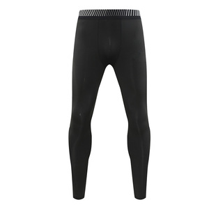 Men's Full Length Leggings Spandex/Nylon Elastic Waist Black Quick Dry Exercise Fitness Running Training - Product Image 4