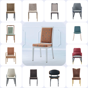 เก้าอี้รับประทานอาหารโลหะสไตล์โมเดิร์นเฟอร์นิเจอร์เครื่องหนังร่วมสมัยสำหรับบ้านสำนักงานห้องนั่งเล่นเฟอร์นิเจอร์สไตล์ญี่ปุ่น - Product Image 6