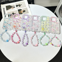 Offre Spéciale époxy paillettes Bling avec chaîne en cristal étui de téléphone portable anti-choc pour HONR 400 Smart 5G