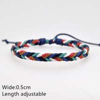 Bracelets tressés faits à la main pour femmes, bijou avec corde en coton, style bohème, Vintage, ethnique, à breloques, brésil, Boho, 1 pièce