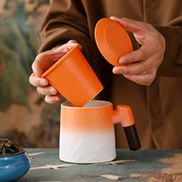 Ensemble de tasses de bureau et brûleurs d'encens, emballage coffret cadeau, cadeau d'affaires pour clients, cadeau de fin d'année, tendance nationale, céramique chinoise
