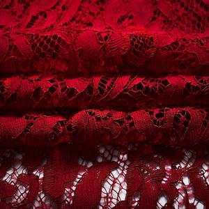 Новый стиль по низкой цене, модная нейлоновая нить, Цветочная кружевная ткань для одежды - Product Image 4