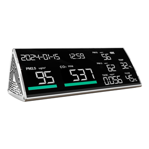 Detector de Calidad del Aire Nueve en Uno, Medidor de CO2, Formaldehído, Gases Volátiles, PM2.5, PM10, PM1.0 para Uso en Máquinas - Product Image 3