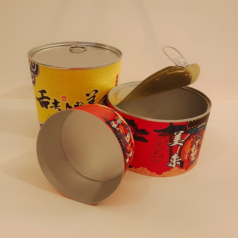 Customized Printed Disposable Hot Ramen Paper Cup Aluminum Foil Noodle Bowl Packaging with Sealing Film