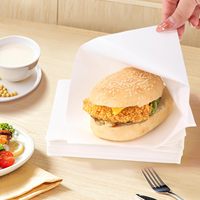 Sacs en papier kraft enduits résistants à l'huile pour l'emballage de poulet frit, de sandwichs et de frites
